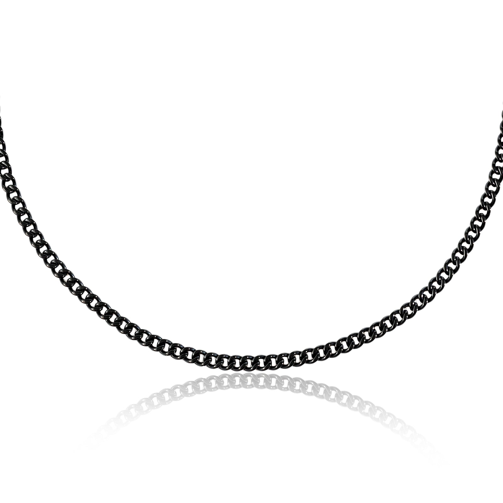 ESI129 שרשרת שחורה לגבר 6ממ