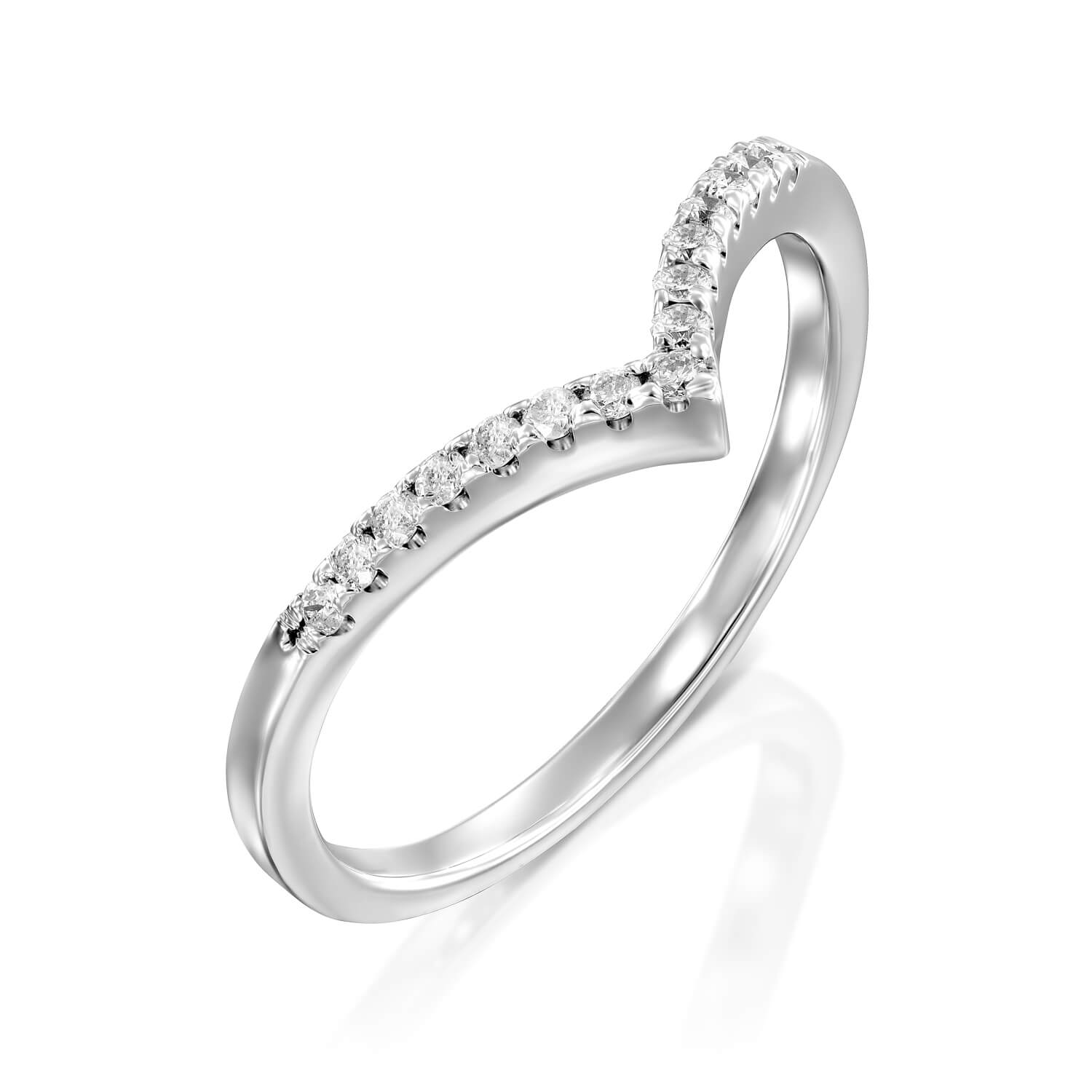 ZSI005 טבעת קולייר משובצת מכסף מלא