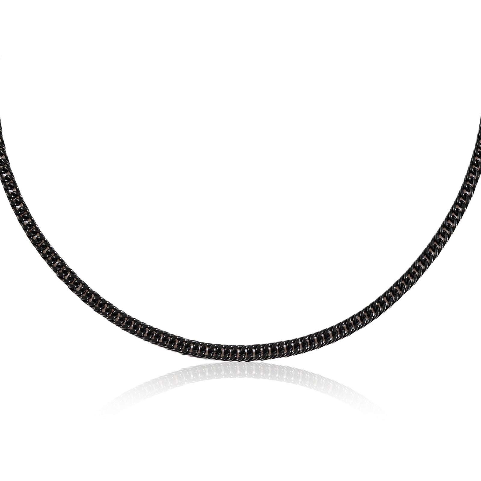 ESI089 שרשרת שחורה לגבר 6ממ