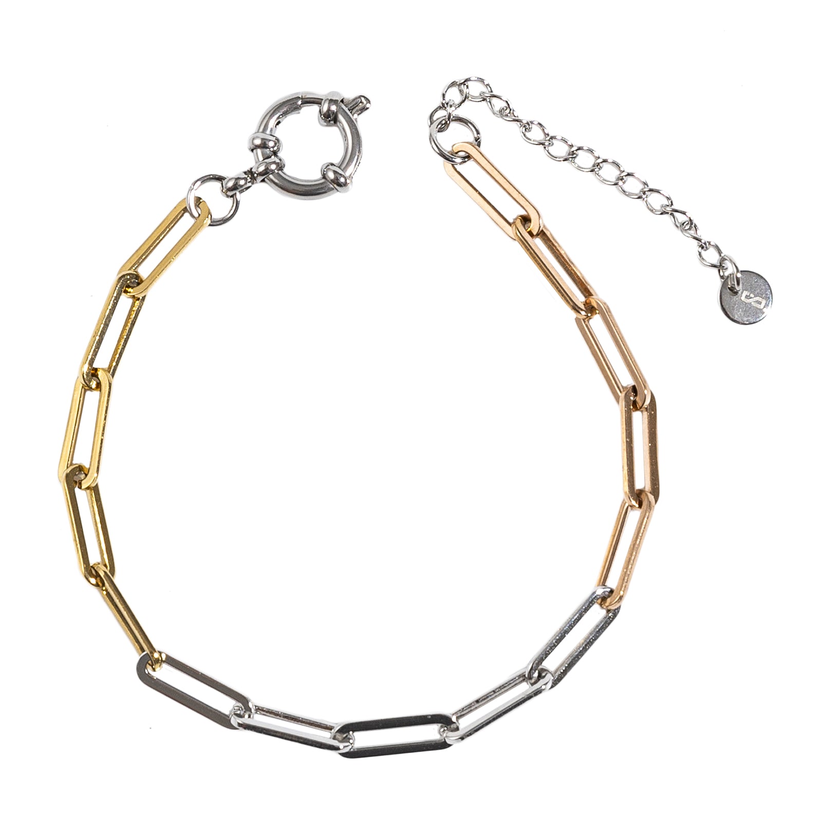 ESI168 צמיד סטיל זהב לגבר