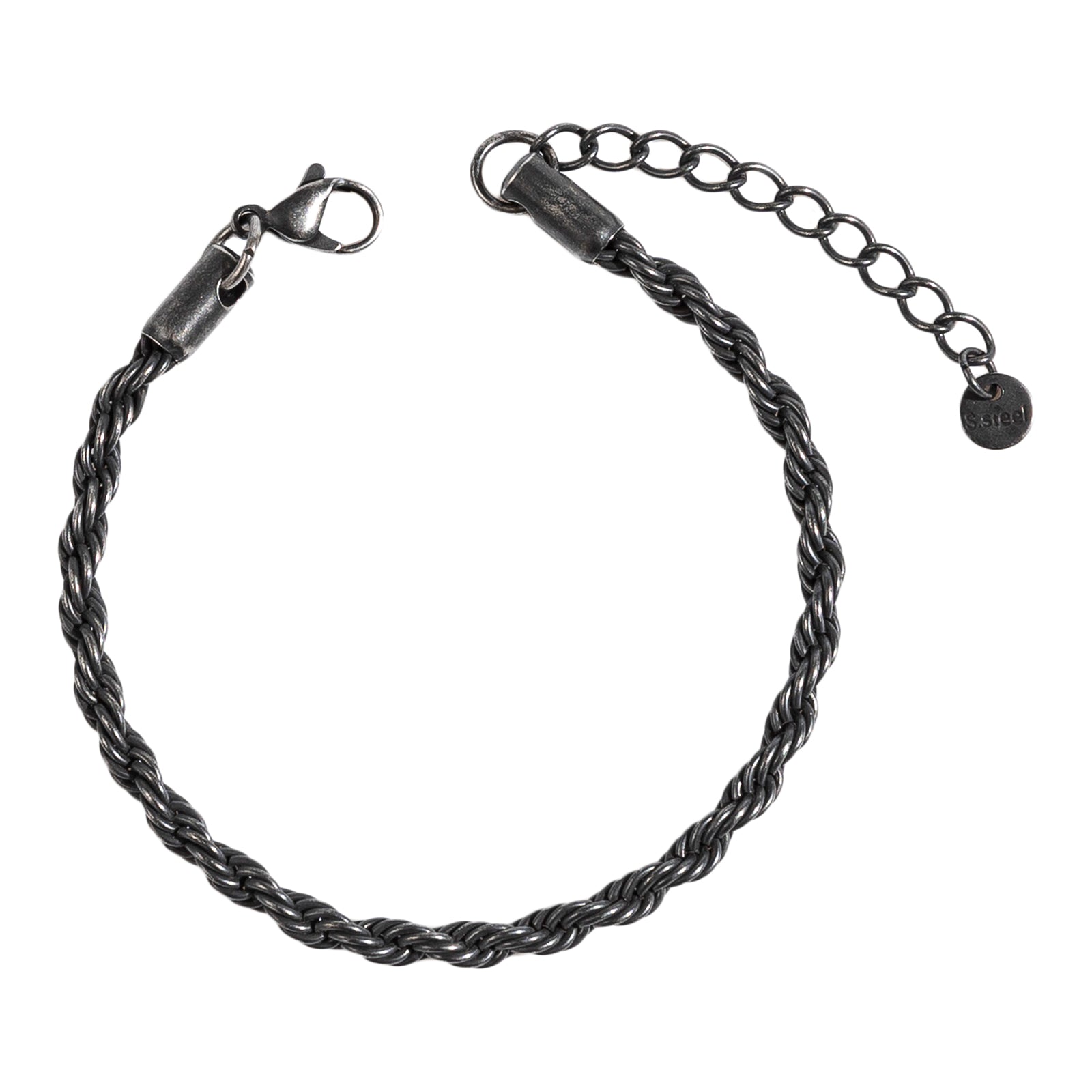 ESI178 צמיד סטיל שחור לגבר