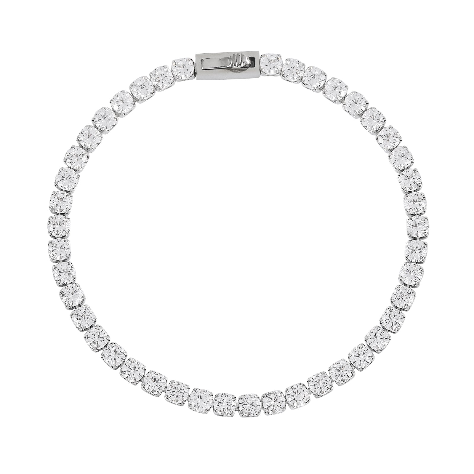 ESI192 מלא S925 צמיד טניס לגבר מכסף