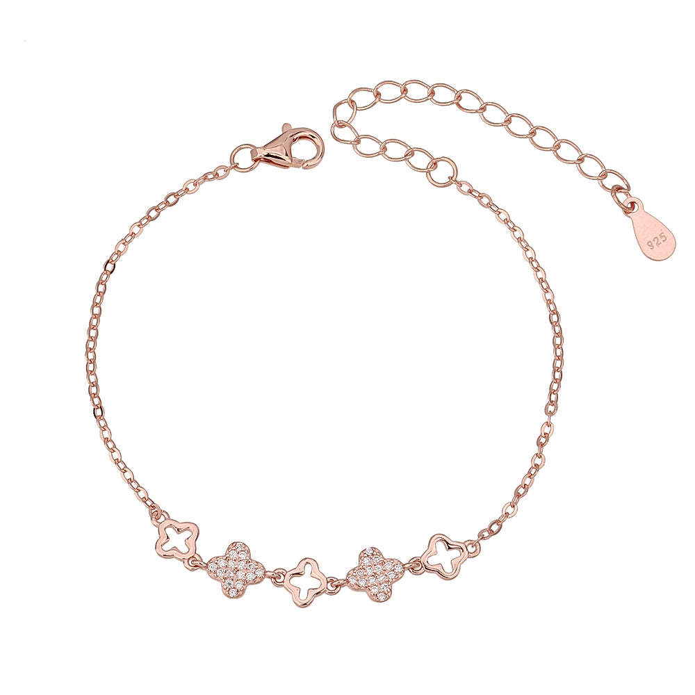 ZSI586 צמיד משובץ לאישה רוז גולד