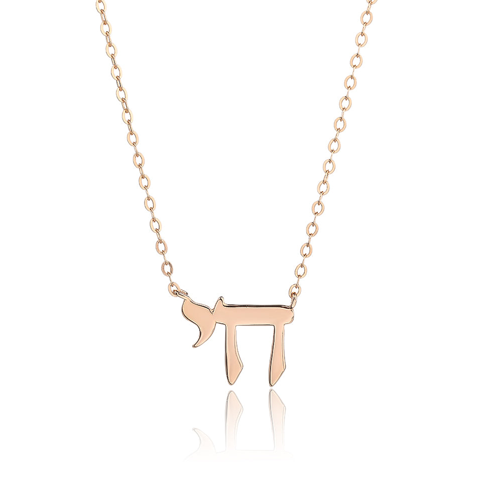 ZSI477 שרשרת חי לאישה רוז גולד