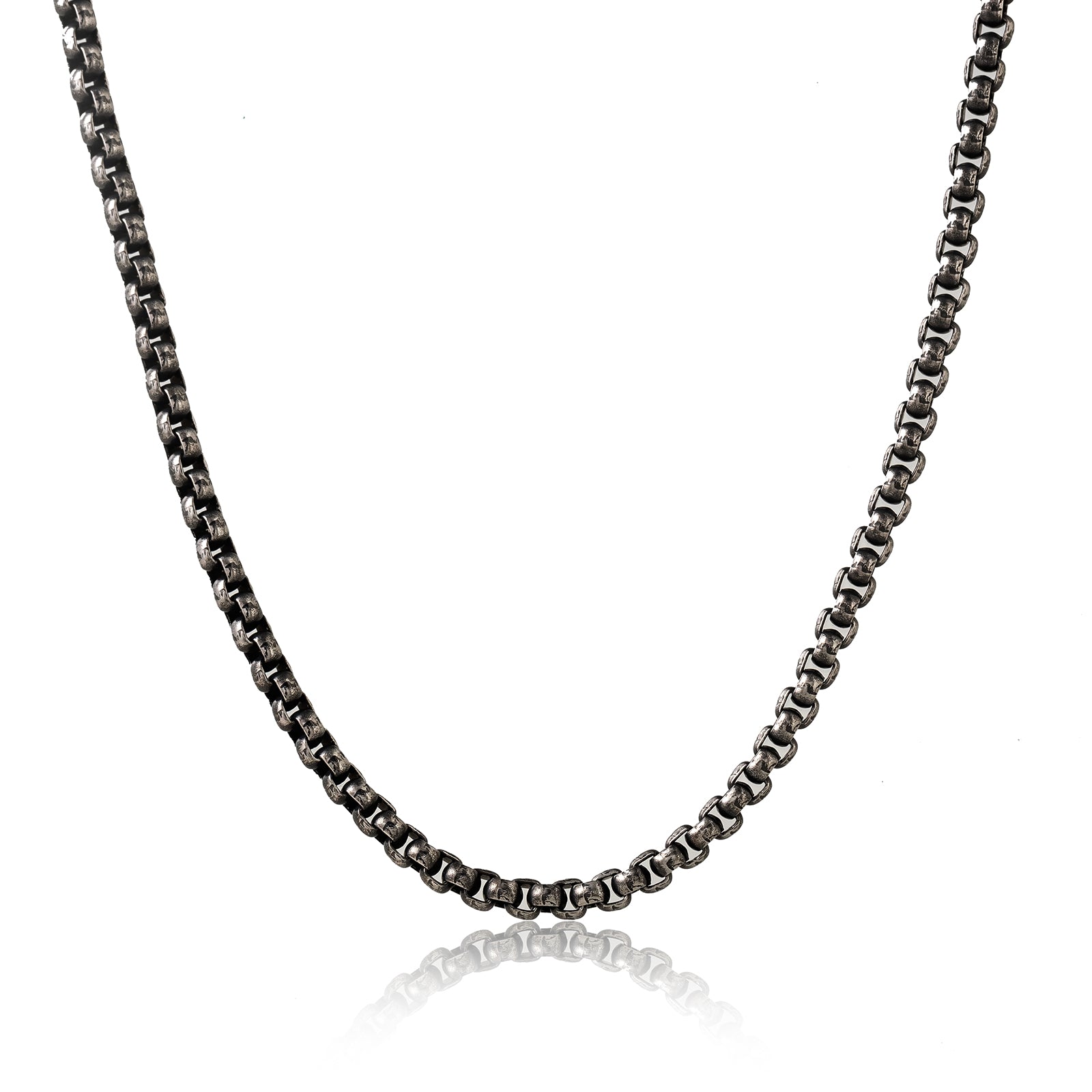 ESI341 שרשרת חוליות שחורה לגבר