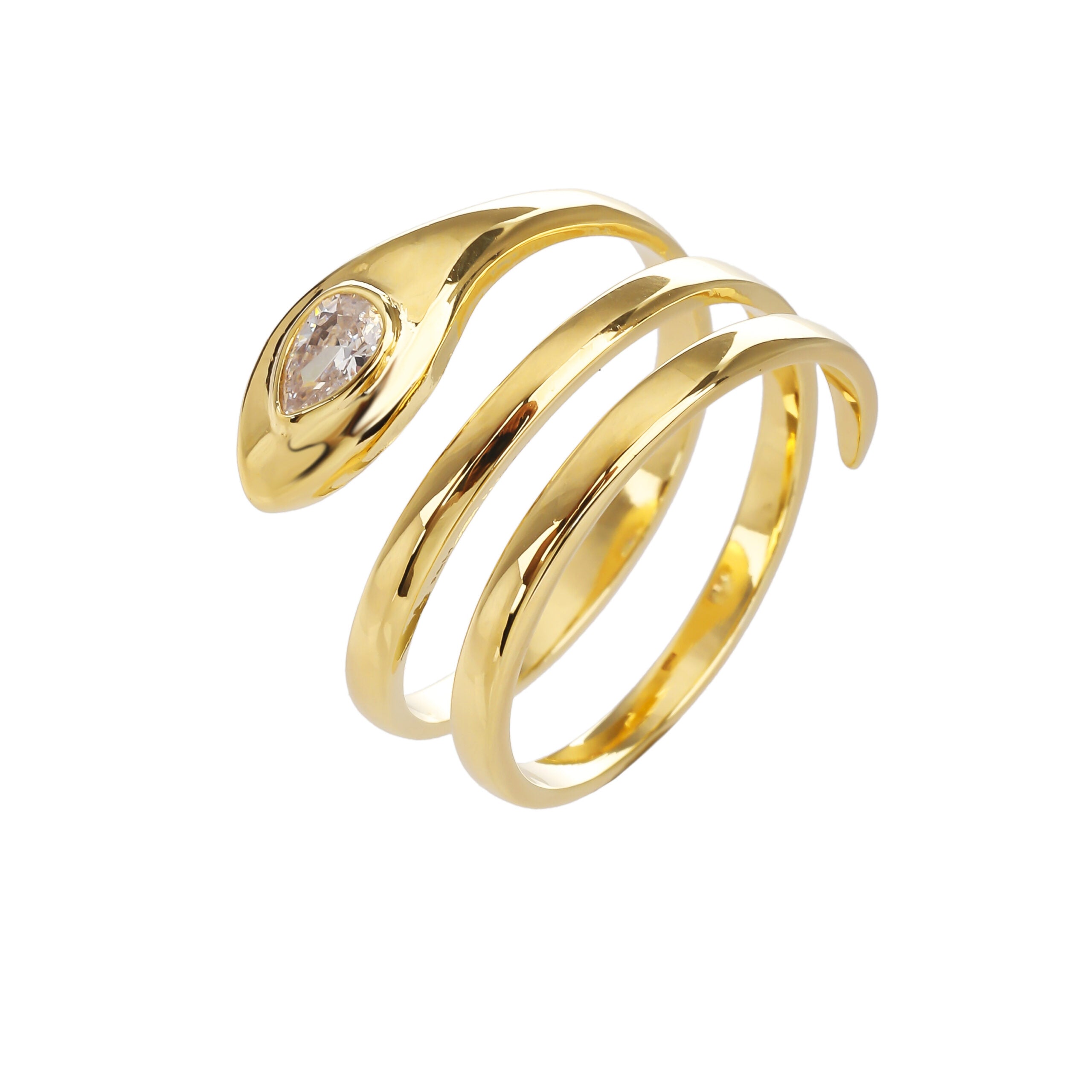 KSI6006 טבעת זהב מסולסלת גולדפילד 14 קראט