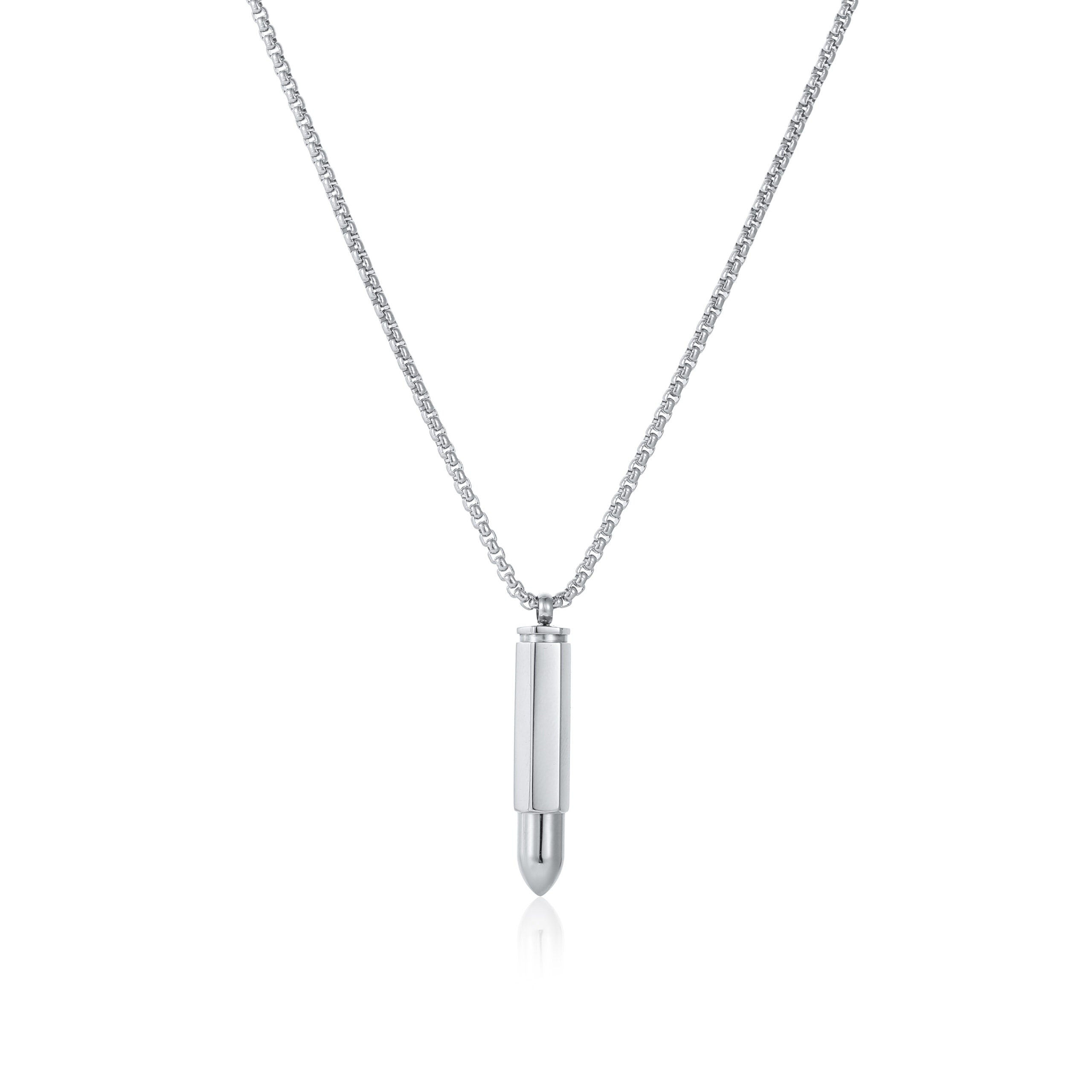 ESI355 שרשרת קליע מכסף לגבר