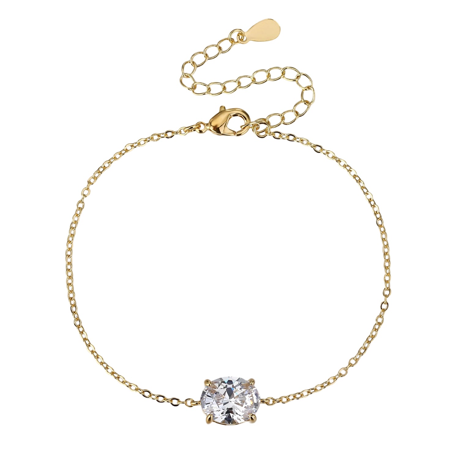 ZSI892 צמיד זהב זרקון לאישה גולדפילד 14 קראט