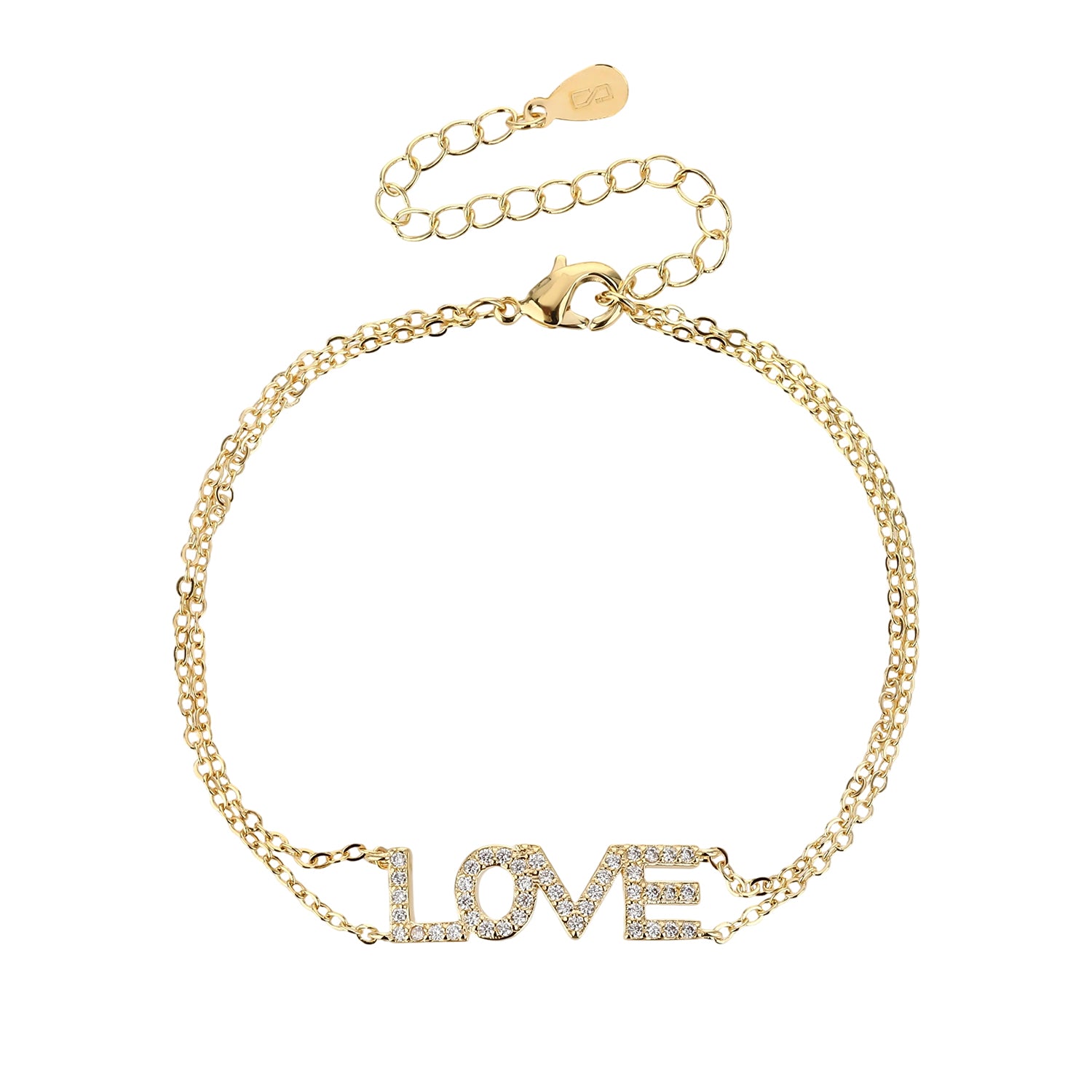 ZSI522 צמיד זהב לאישה גולדפילד 14 קראט LOVE